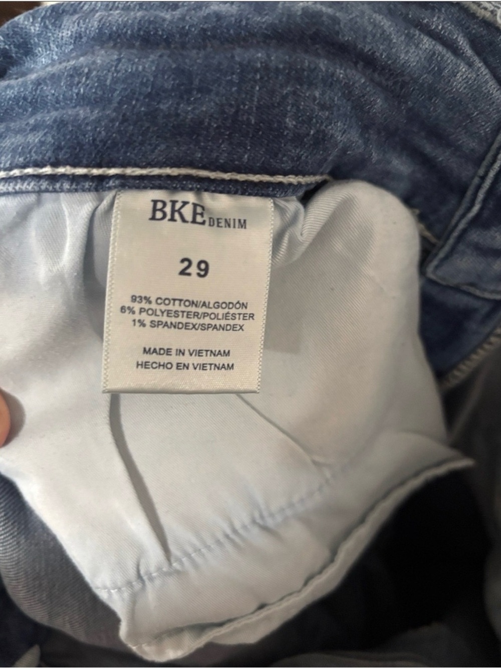 BKE Payton Mid-Rise Ankle Skinny Jeans Size 29 Distressed - Picture 3 of 4